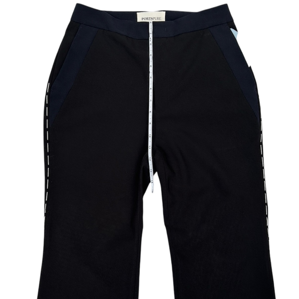 PORTSPURE NWOT Women’s Stitch-Detail Cropped Stright Leg Trousers Size: 38 - Picture 6 of 13
